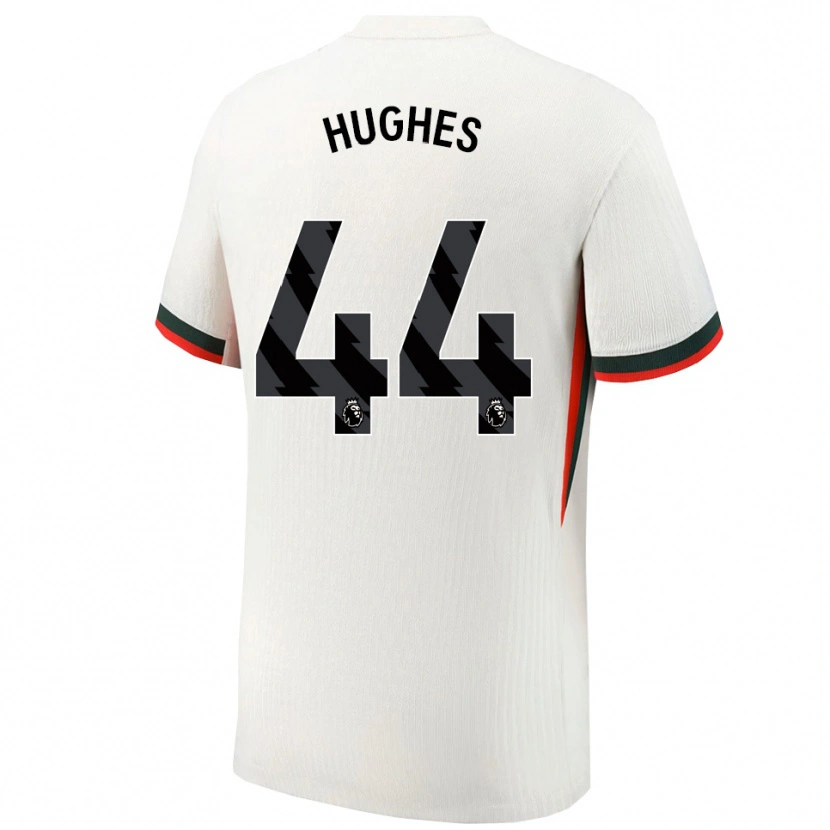 Danxen Criança Camisola Brodi Hughes #44 Branco Verde Alternativa 2025/26 Camisa