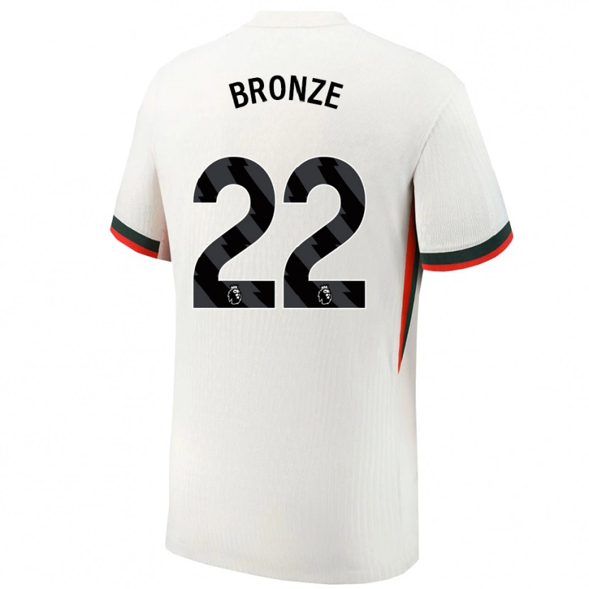 Danxen Criança Camisola Lucy Bronze #22 Branco Verde Alternativa 2025/26 Camisa