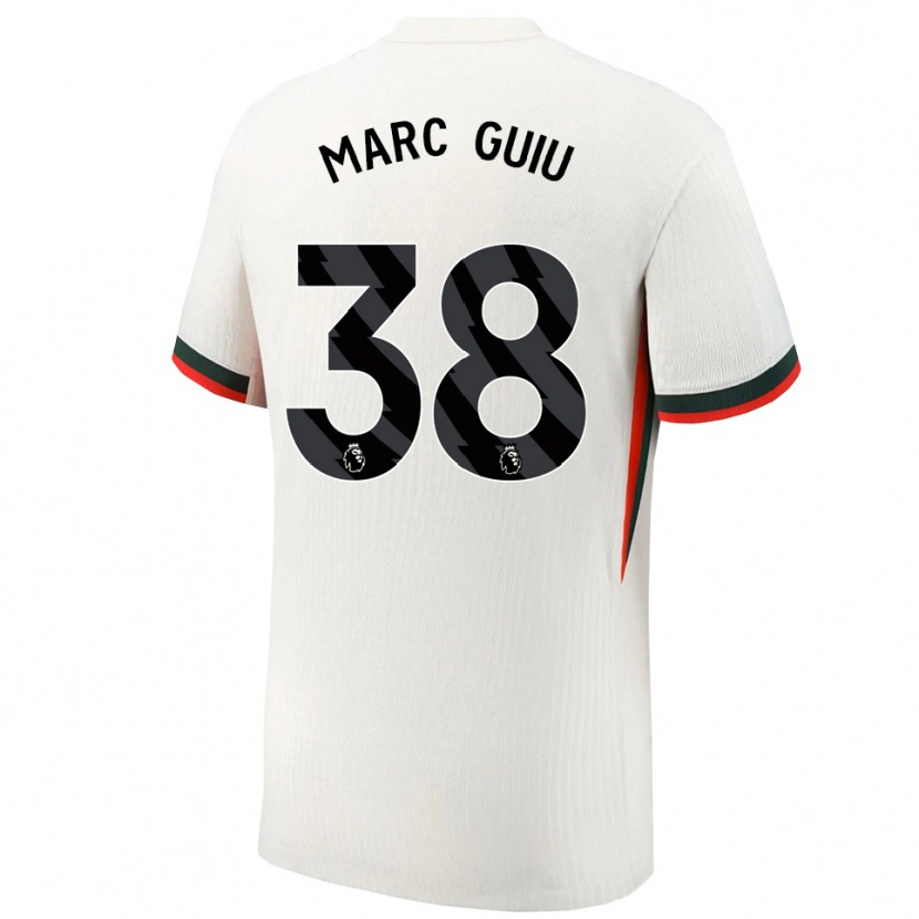 Danxen Criança Camisola Marc Guiu #38 Branco Verde Alternativa 2025/26 Camisa