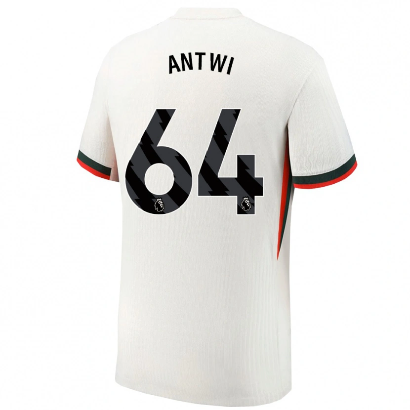 Danxen Criança Camisola Genesis Antwi #64 Branco Verde Alternativa 2025/26 Camisa