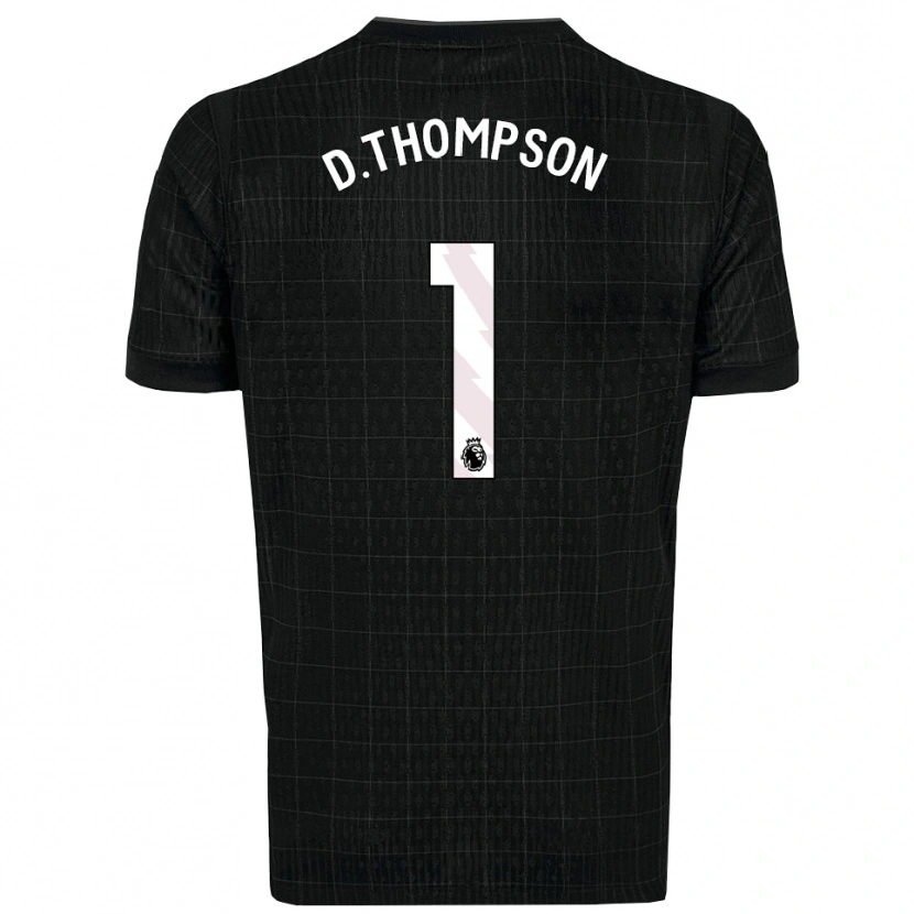 Danxen Criança Camisola Dylan Thompson #1 Preto Cinza Alternativa 2025/26 Camisa