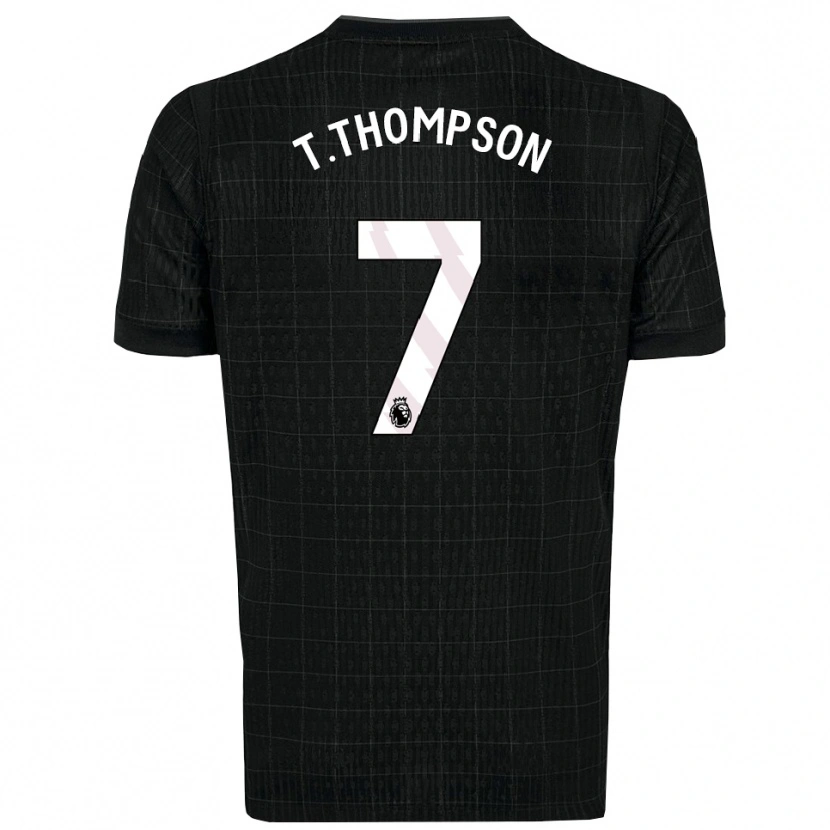 Danxen Criança Camisola Tynan Thompson #7 Preto Cinza Alternativa 2025/26 Camisa