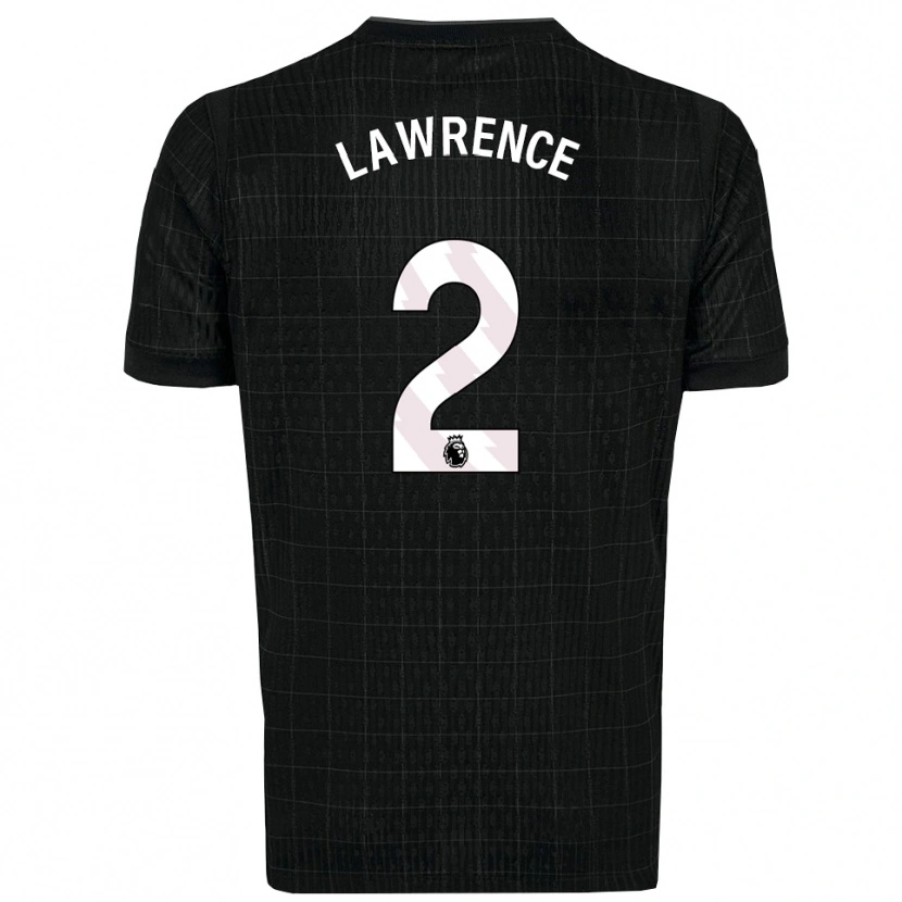 Danxen Criança Camisola Donte Lawrence #2 Preto Cinza Alternativa 2025/26 Camisa