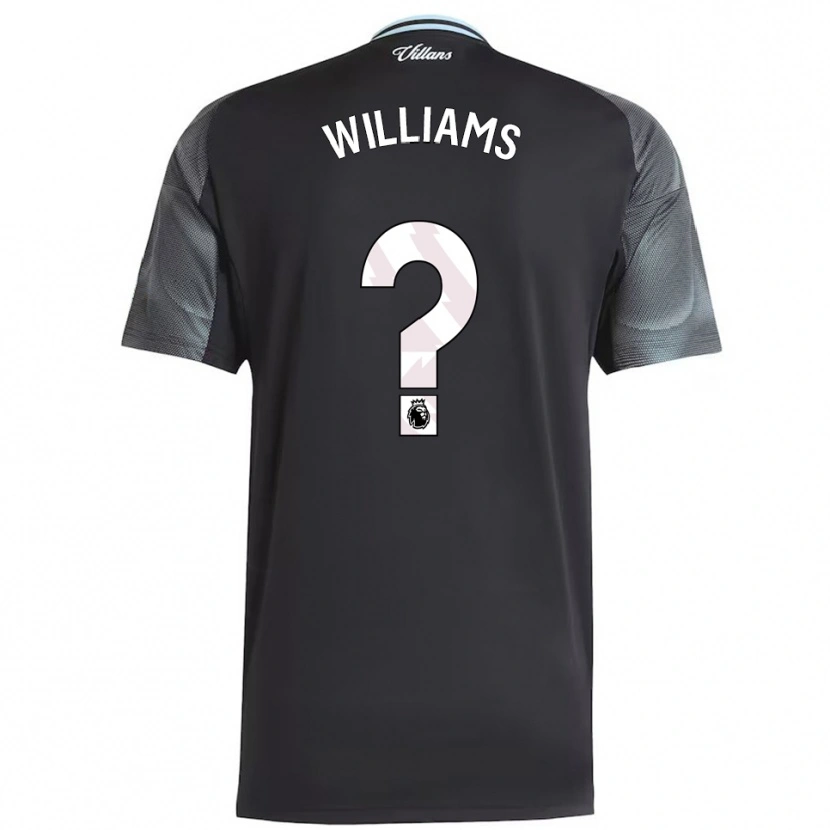 Danxen Criança Camisola Fabian Williams #0 Preto Azul Celeste Alternativa 2025/26 Camisa