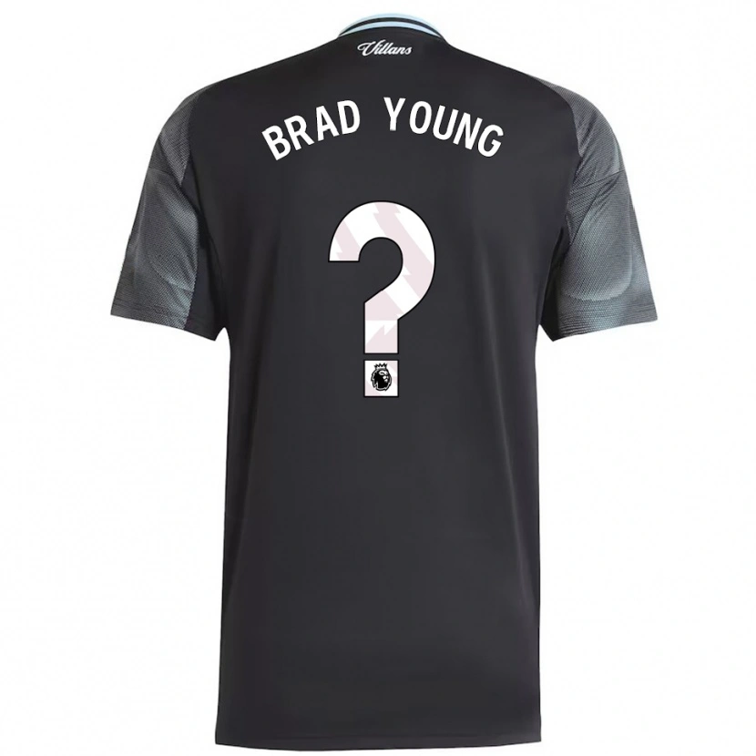 Danxen Criança Camisola Brad Young #0 Preto Azul Celeste Alternativa 2025/26 Camisa