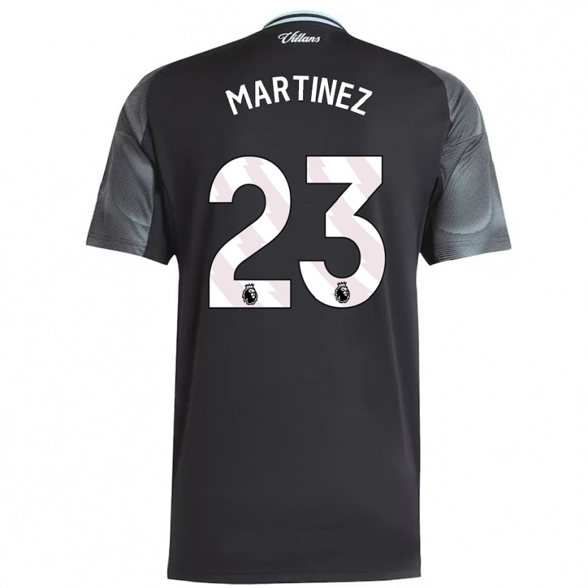 Danxen Criança Camisola Emiliano Martínez #23 Preto Azul Celeste Alternativa 2025/26 Camisa