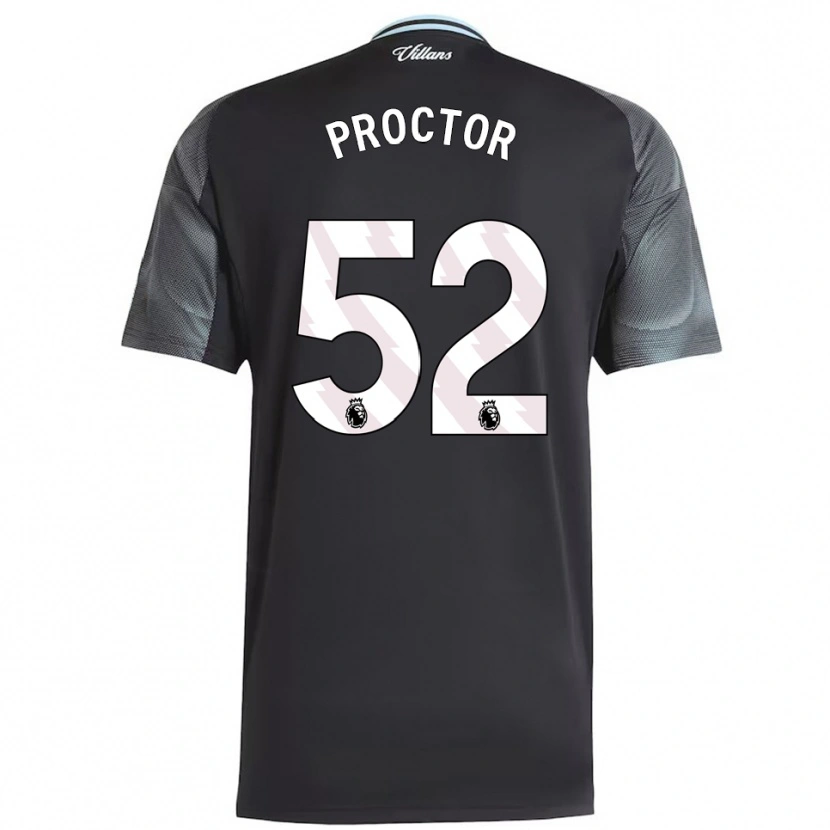 Danxen Criança Camisola Sam Proctor #52 Preto Azul Celeste Alternativa 2025/26 Camisa