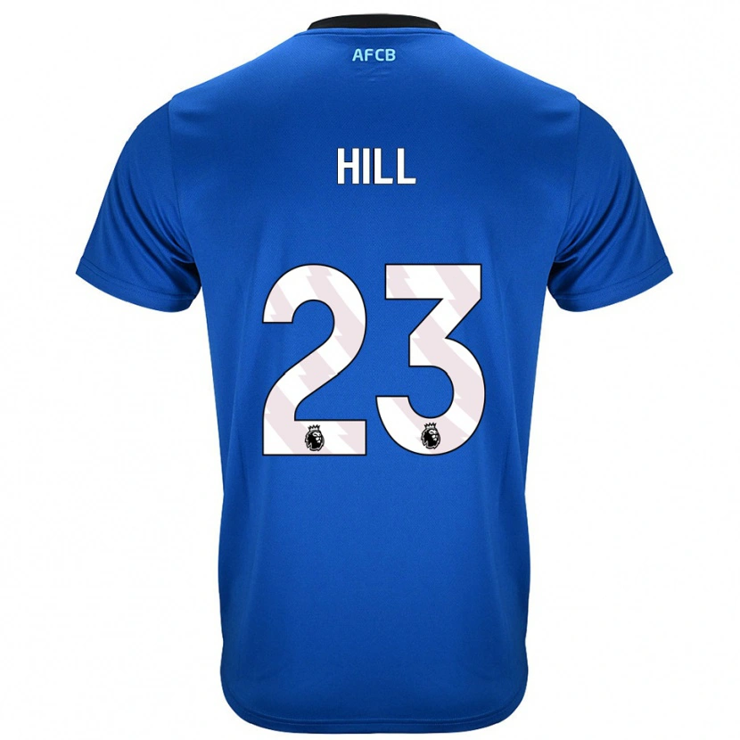 Danxen Criança Camisola James Hill #23 Azul Preto Alternativa 2025/26 Camisa