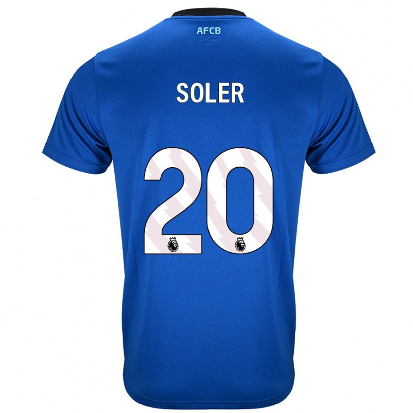 Danxen Criança Camisola Julio Soler #20 Azul Preto Alternativa 2025/26 Camisa