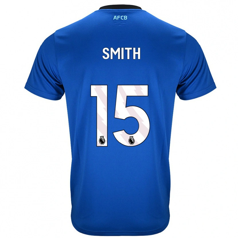 Danxen Criança Camisola Adam Smith #15 Azul Preto Alternativa 2025/26 Camisa