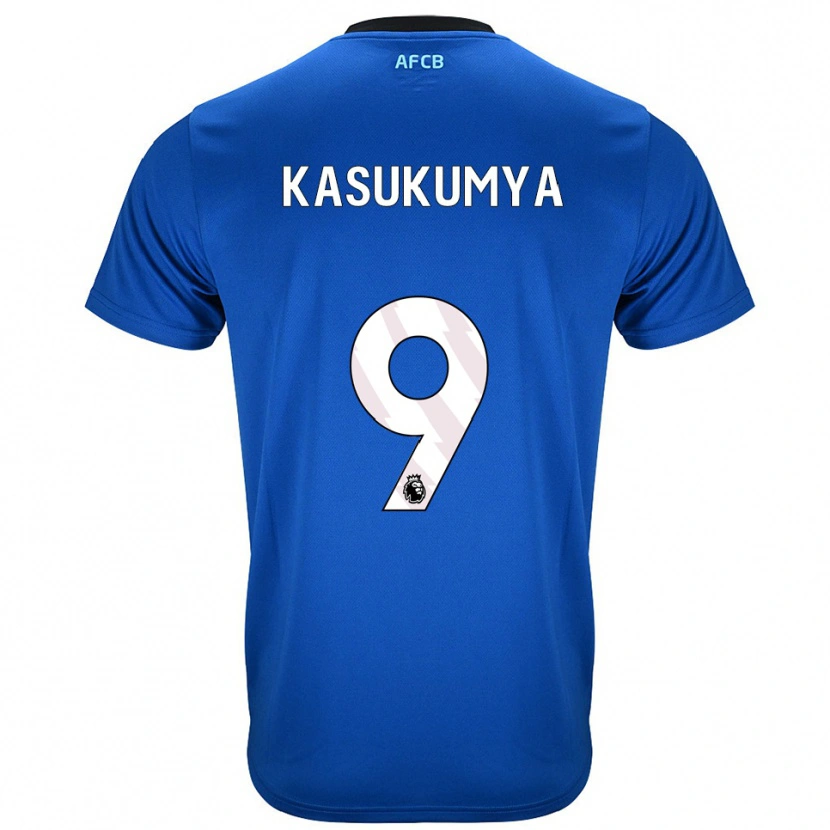 Danxen Criança Camisola Kashanga Kasukumya #9 Azul Preto Alternativa 2025/26 Camisa