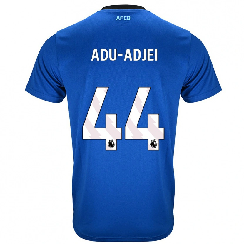 Danxen Criança Camisola Daniel Adu-Adjei #44 Azul Preto Alternativa 2025/26 Camisa