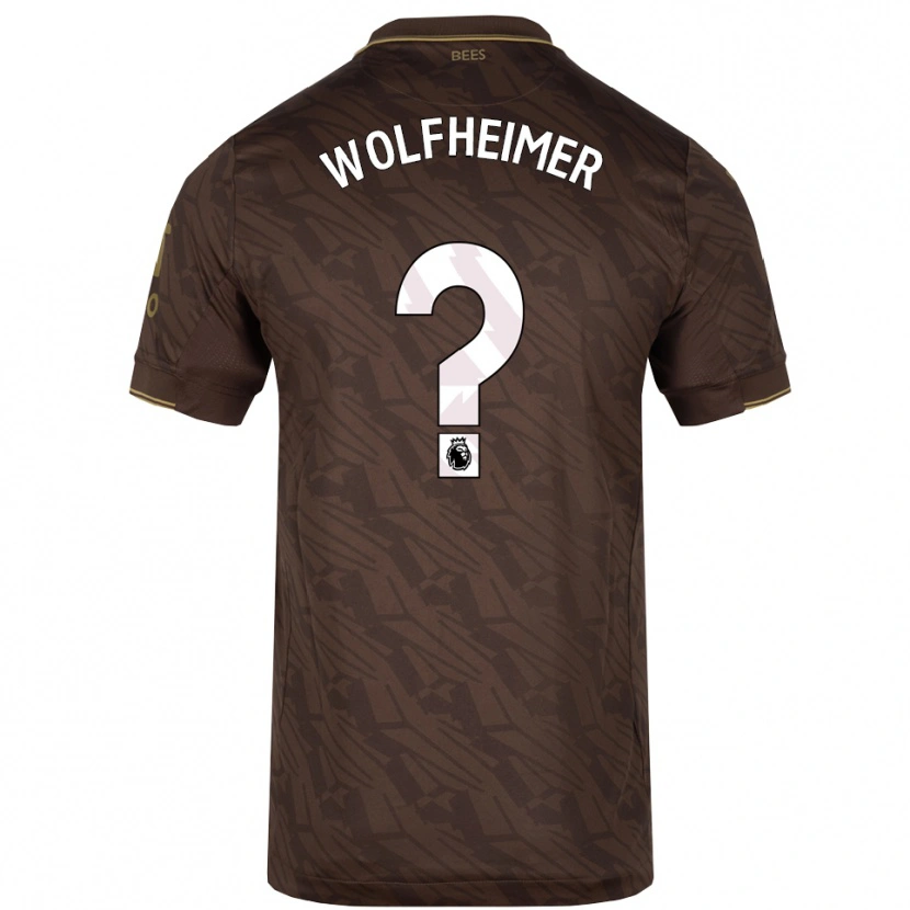 Danxen Criança Camisola Connor Wolfheimer #0 Marrom Dourado Alternativa 2025/26 Camisa