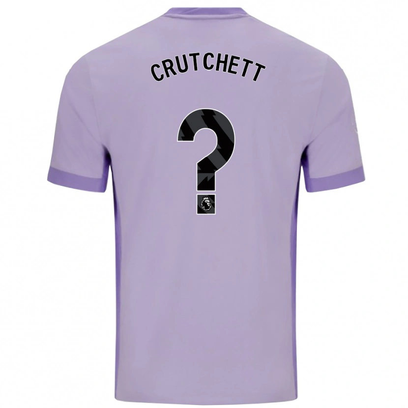 Danxen Criança Camisola Liam Crutchett #0 Roxo Taro Branco Alternativa 2025/26 Camisa