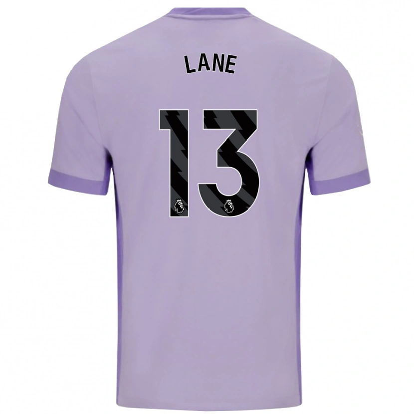 Danxen Criança Camisola Darius Lane #13 Roxo Taro Branco Alternativa 2025/26 Camisa