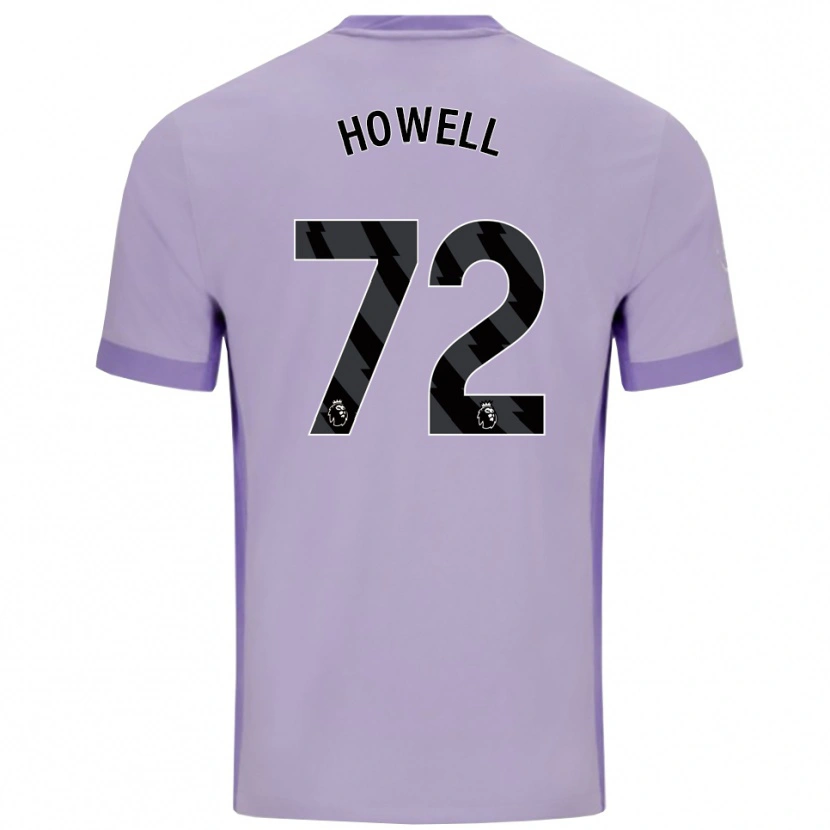 Danxen Criança Camisola Harry Howell #72 Roxo Taro Branco Alternativa 2025/26 Camisa