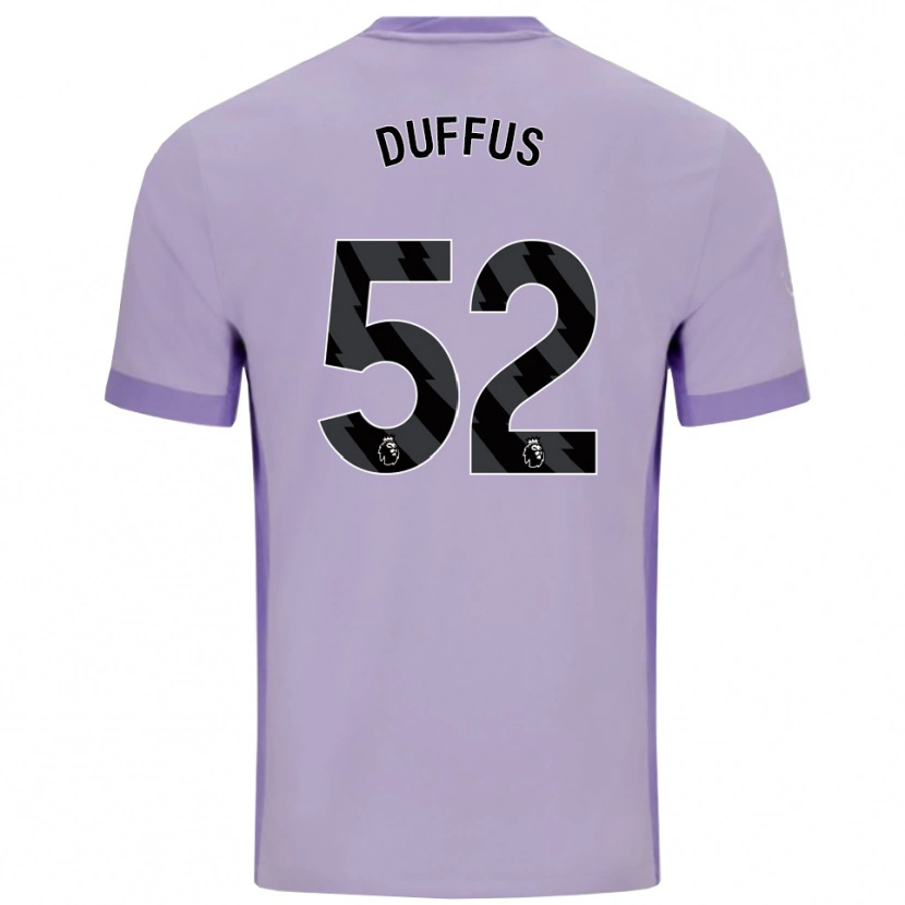 Danxen Criança Camisola Joshua Duffus #52 Roxo Taro Branco Alternativa 2025/26 Camisa