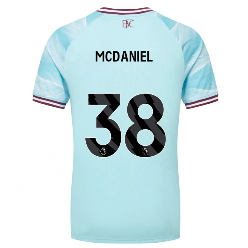 Danxen Criança Camisola Louise Mcdaniel #38 Azul Celeste Borgonha Alternativa 2025/26 Camisa