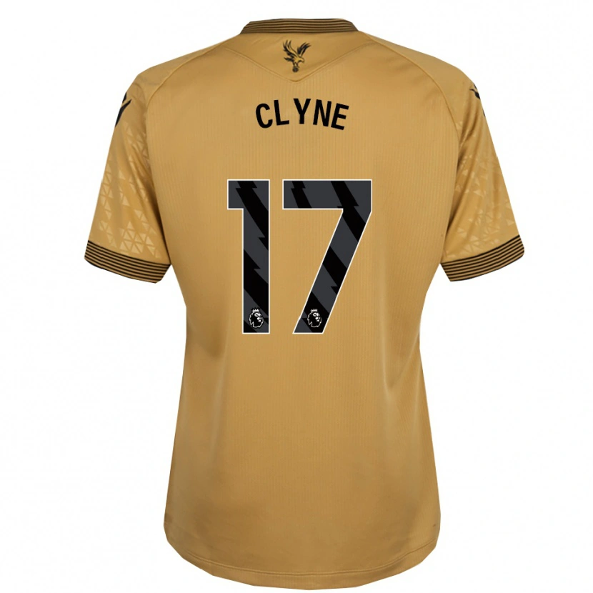 Danxen Criança Camisola Nathaniel Clyne #17 Dourado Preto Alternativa 2025/26 Camisa