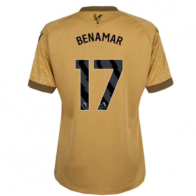 Danxen Criança Camisola Dean Benamar #17 Dourado Preto Alternativa 2025/26 Camisa