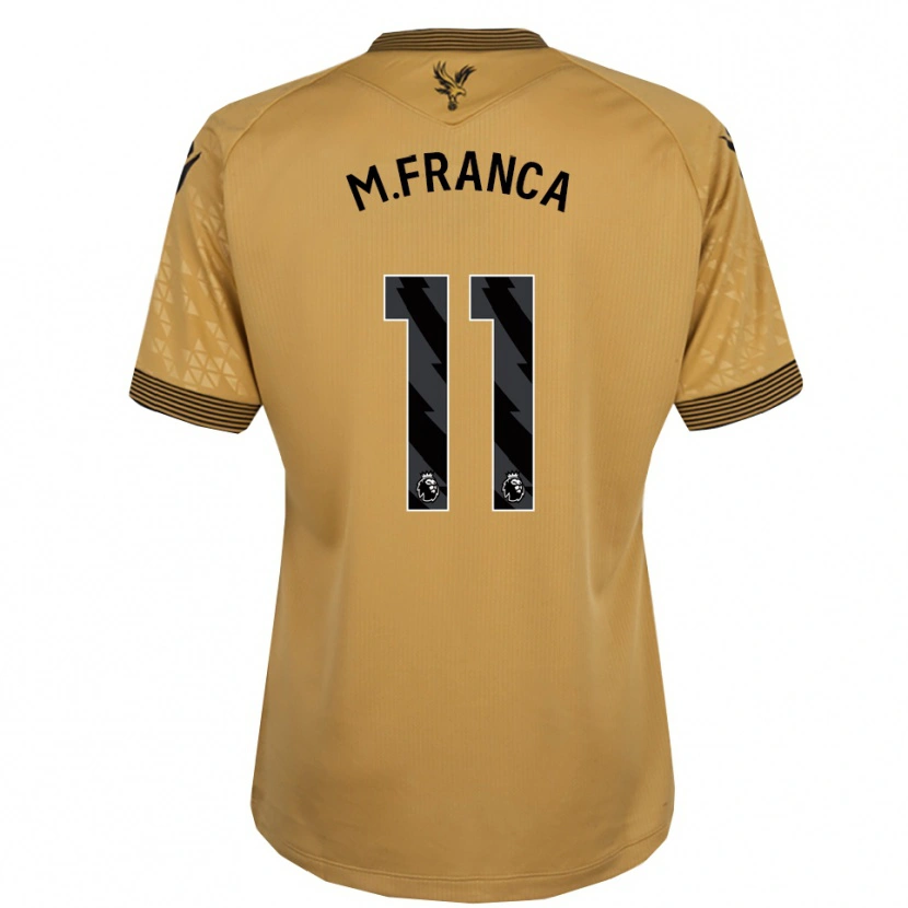 Danxen Criança Camisola Matheus França #11 Dourado Preto Alternativa 2025/26 Camisa