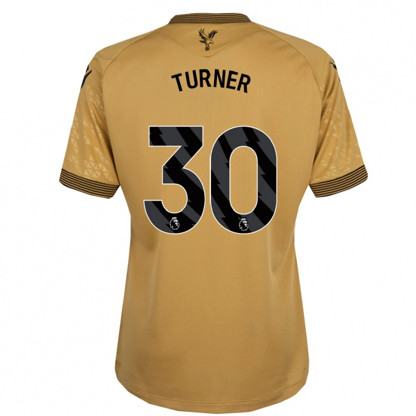 Danxen Criança Camisola Matt Turner #30 Dourado Preto Alternativa 2025/26 Camisa