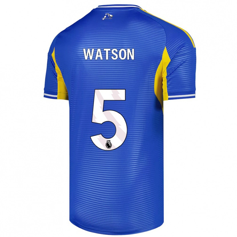 Danxen Criança Camisola Jacob Watson #5 Azul Amarelo Alternativa 2025/26 Camisa