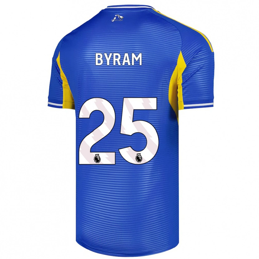 Danxen Criança Camisola Sam Byram #25 Azul Amarelo Alternativa 2025/26 Camisa