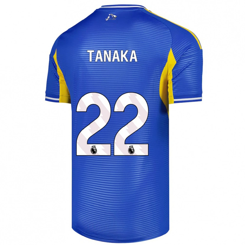 Danxen Criança Camisola Ao Tanaka #22 Azul Amarelo Alternativa 2025/26 Camisa