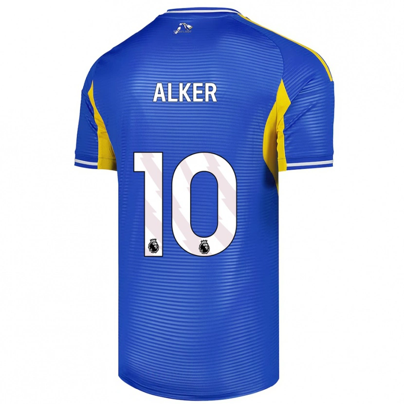 Danxen Criança Camisola Samuel Alker #10 Azul Amarelo Alternativa 2025/26 Camisa