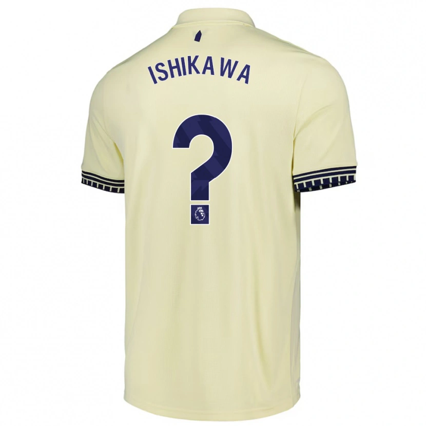 Danxen Criança Camisola Rion Ishikawa #0 Branco Sujo Preto Alternativa 2025/26 Camisa