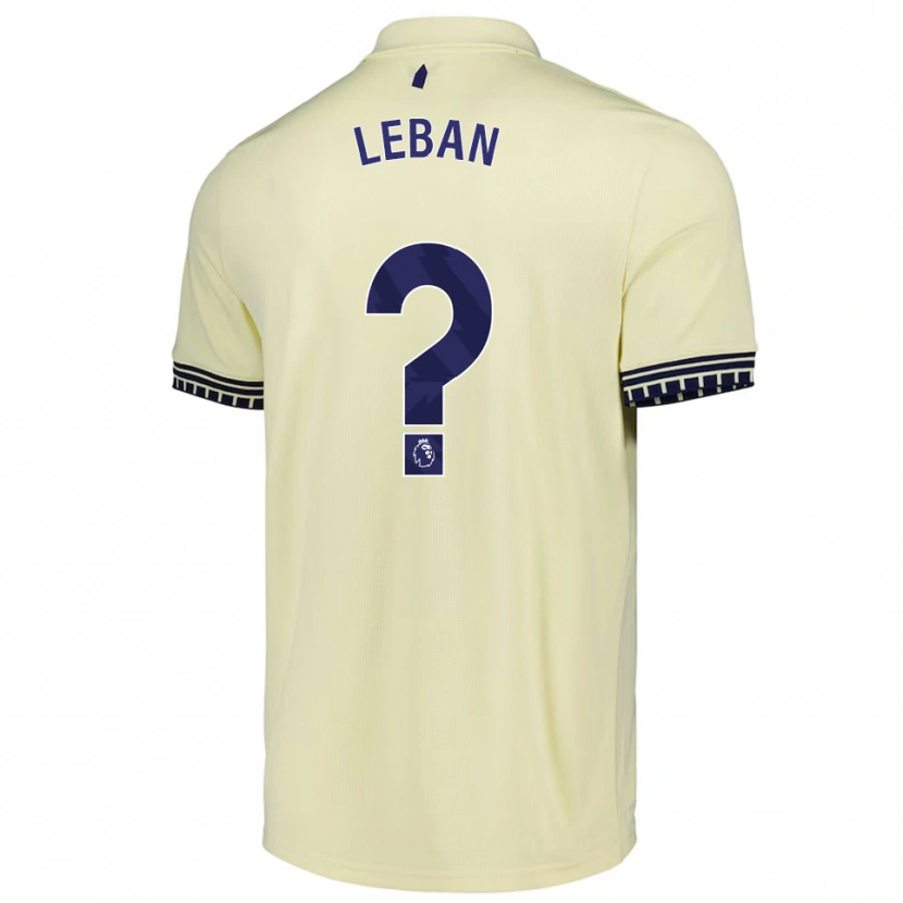 Danxen Criança Camisola Zan-Luk Leban #0 Branco Sujo Preto Alternativa 2025/26 Camisa