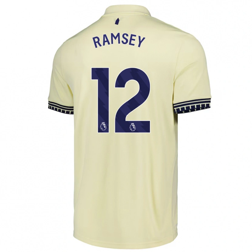 Danxen Criança Camisola Emily Ramsey #12 Branco Sujo Preto Alternativa 2025/26 Camisa