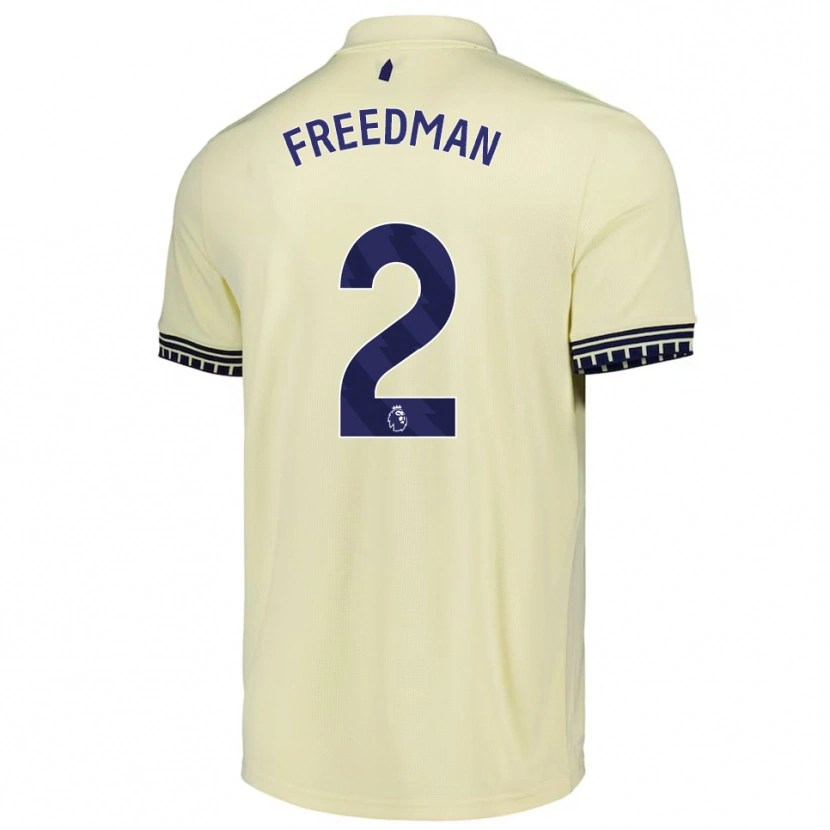 Danxen Criança Camisola Freddie Freedman #2 Branco Sujo Preto Alternativa 2025/26 Camisa