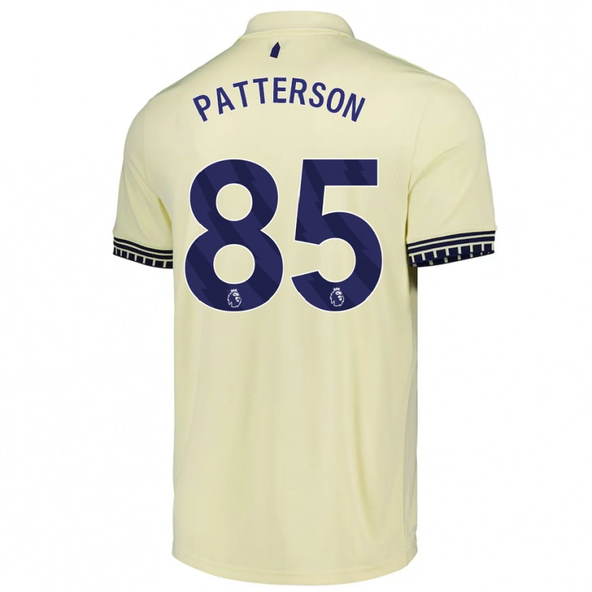 Danxen Criança Camisola Jack Patterson #85 Branco Sujo Preto Alternativa 2025/26 Camisa