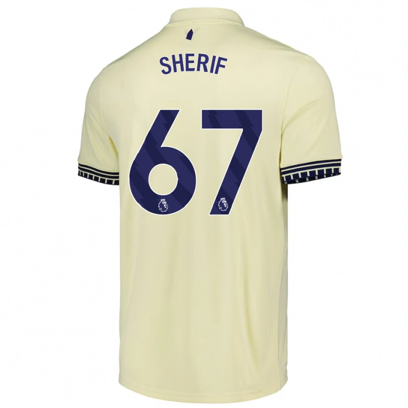 Danxen Criança Camisola Martin Sherif #67 Branco Sujo Preto Alternativa 2025/26 Camisa