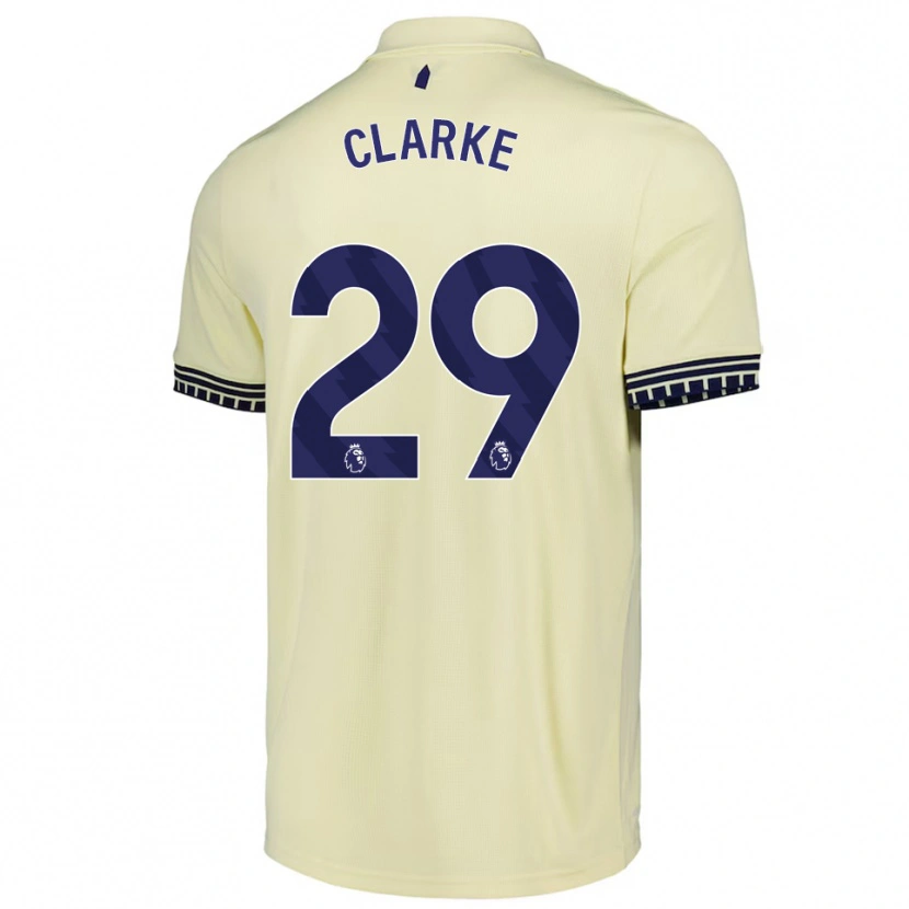 Danxen Criança Camisola Abbey Clarke #29 Branco Sujo Preto Alternativa 2025/26 Camisa