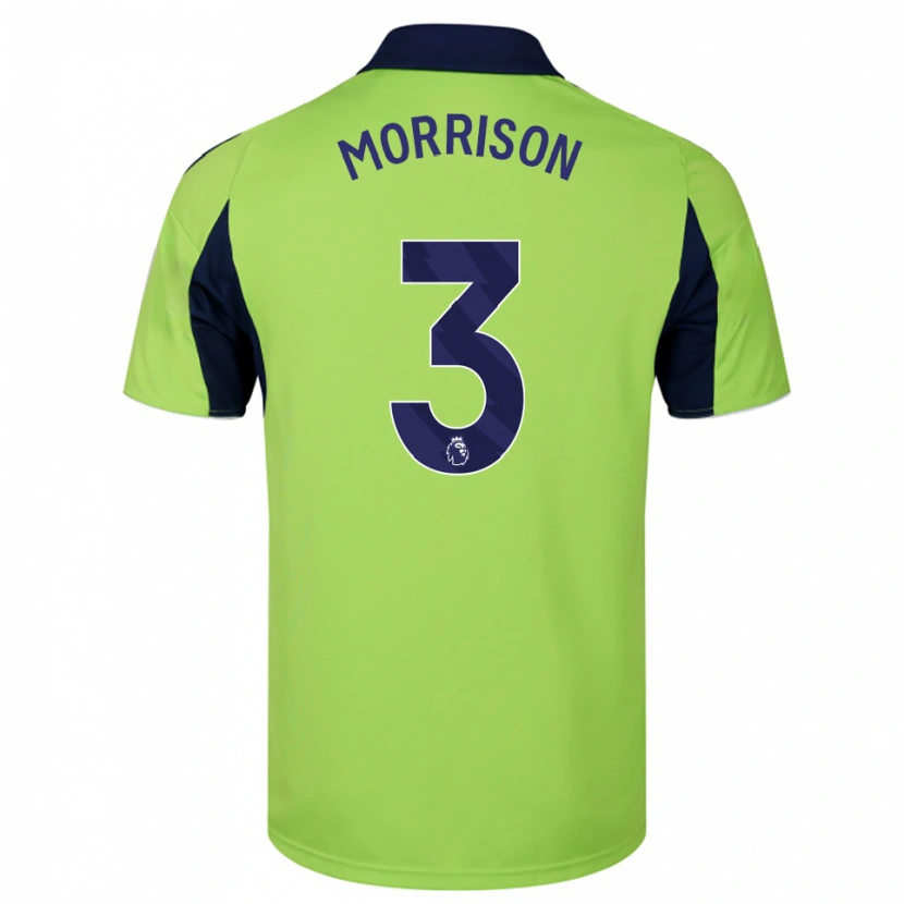 Danxen Criança Camisola Kymarley Morrison #3 Verde Marinho Branco Alternativa 2025/26 Camisa