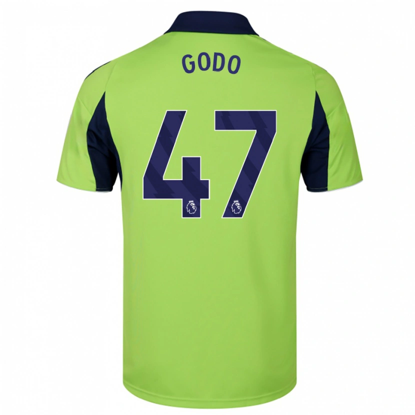 Danxen Criança Camisola Martial Godo #47 Verde Marinho Branco Alternativa 2025/26 Camisa