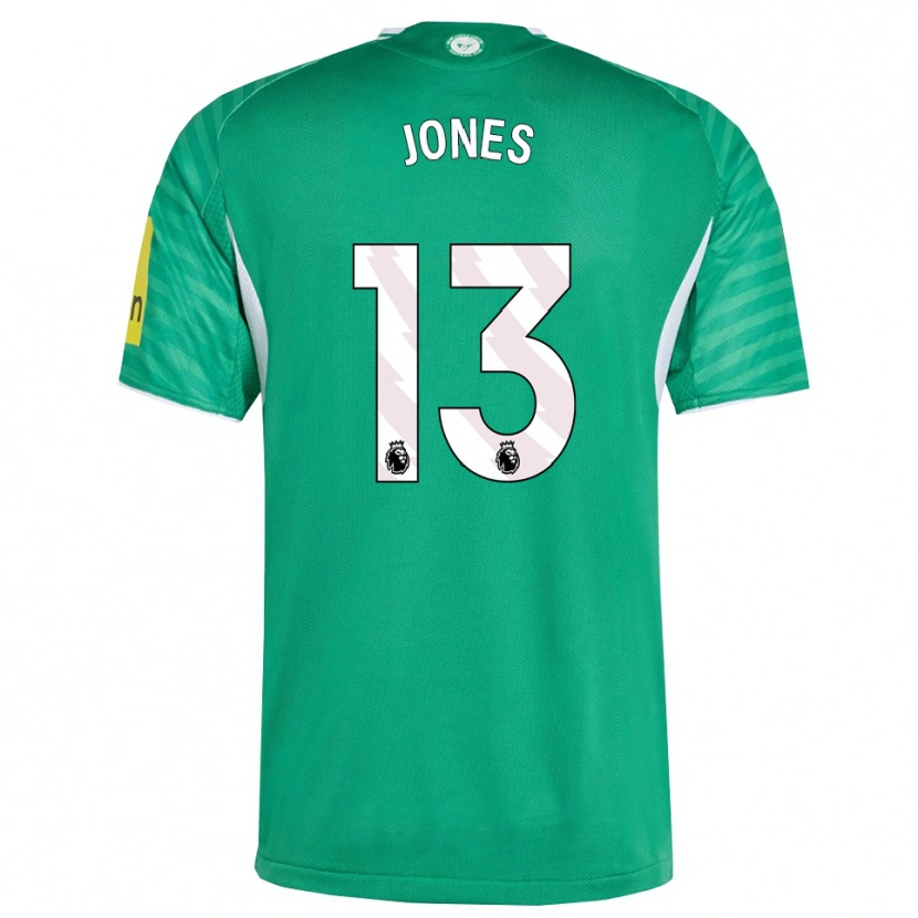 Danxen Criança Camisola Tyler Jones #13 Verde Branco Alternativa 2025/26 Camisa