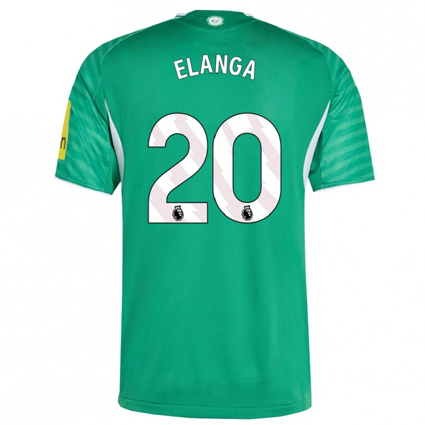 Danxen Criança Camisola Anthony Elanga #20 Verde Branco Alternativa 2025/26 Camisa
