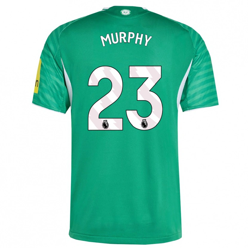 Danxen Criança Camisola Jacob Murphy #23 Verde Branco Alternativa 2025/26 Camisa
