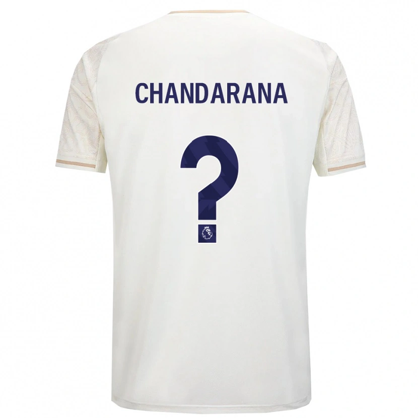 Danxen Criança Camisola Millie Chandarana #0 Branco Sujo Preto Alternativa 2025/26 Camisa