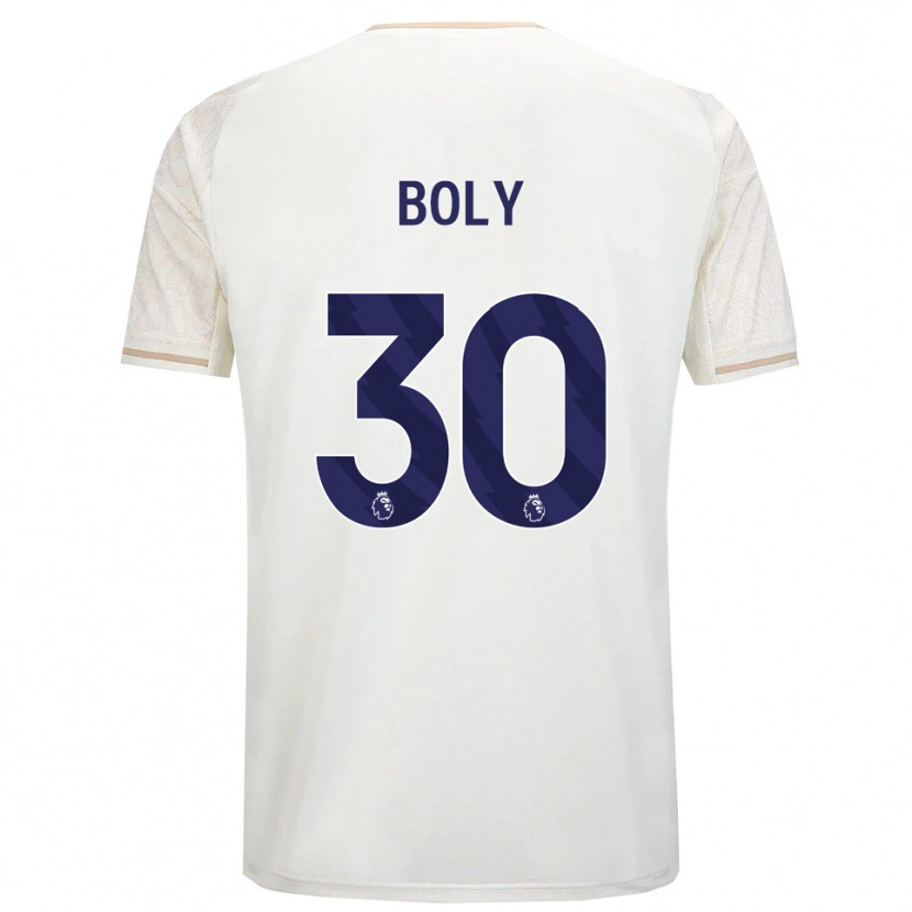 Danxen Criança Camisola Willy Boly #30 Branco Sujo Preto Alternativa 2025/26 Camisa