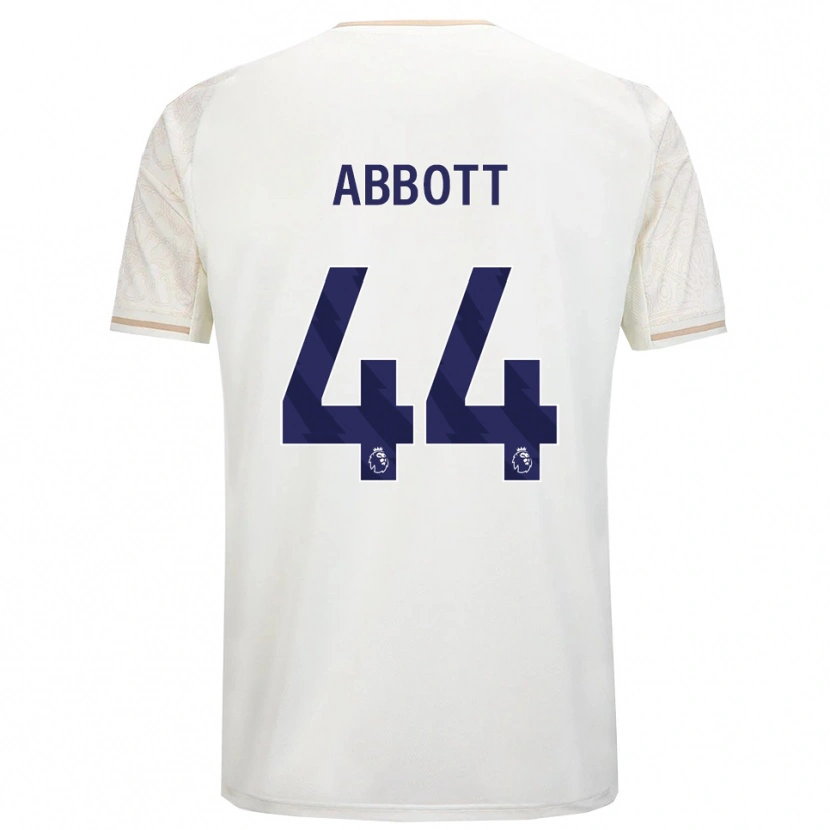 Danxen Criança Camisola Zach Abbott #44 Branco Sujo Preto Alternativa 2025/26 Camisa
