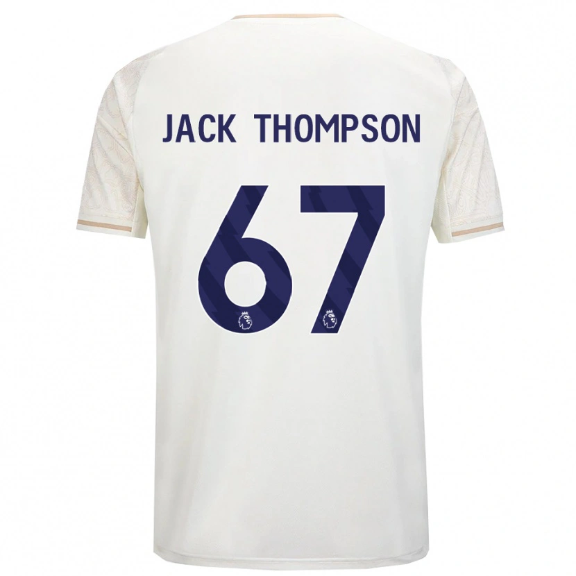 Danxen Criança Camisola Jack Thompson #67 Branco Sujo Preto Alternativa 2025/26 Camisa