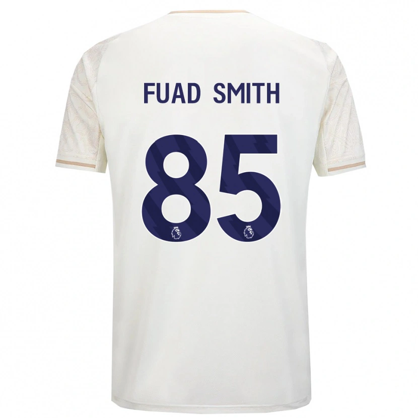 Danxen Criança Camisola Fuad Smith #85 Branco Sujo Preto Alternativa 2025/26 Camisa