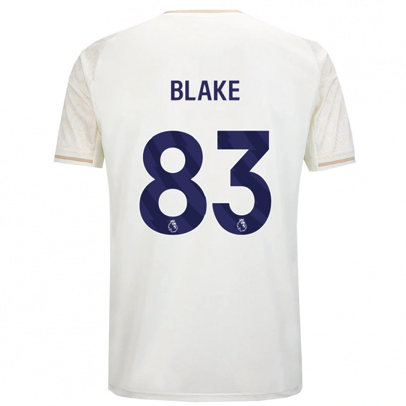 Danxen Criança Camisola Zyan Blake #83 Branco Sujo Preto Alternativa 2025/26 Camisa