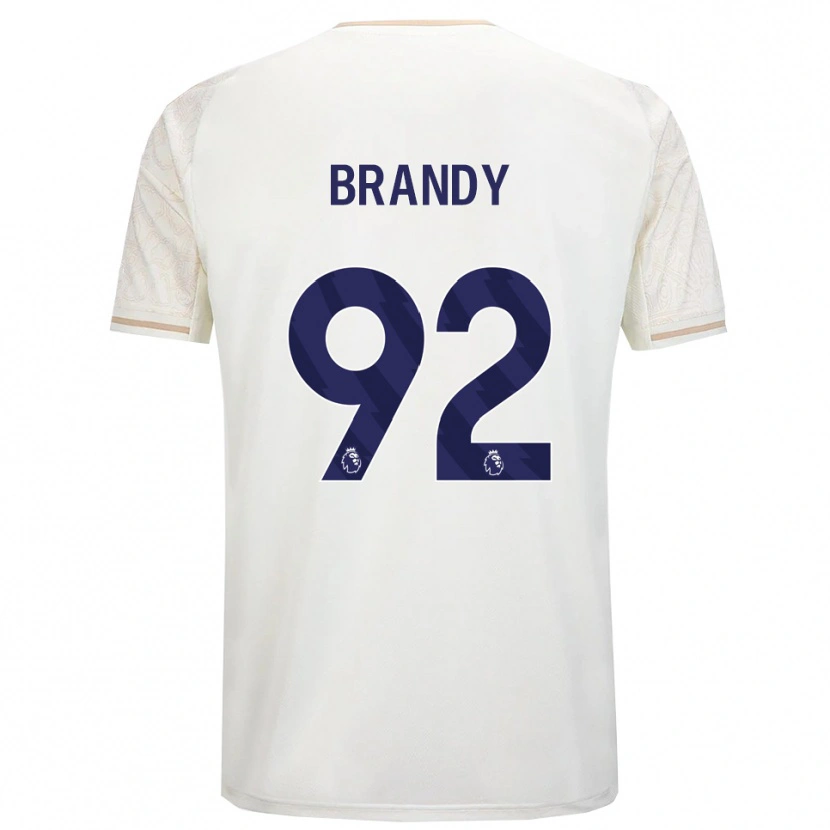 Danxen Criança Camisola Taeneal Brandy #92 Branco Sujo Preto Alternativa 2025/26 Camisa