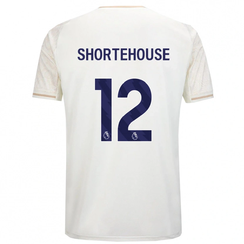 Danxen Criança Camisola Michael Shortehouse #12 Branco Sujo Preto Alternativa 2025/26 Camisa